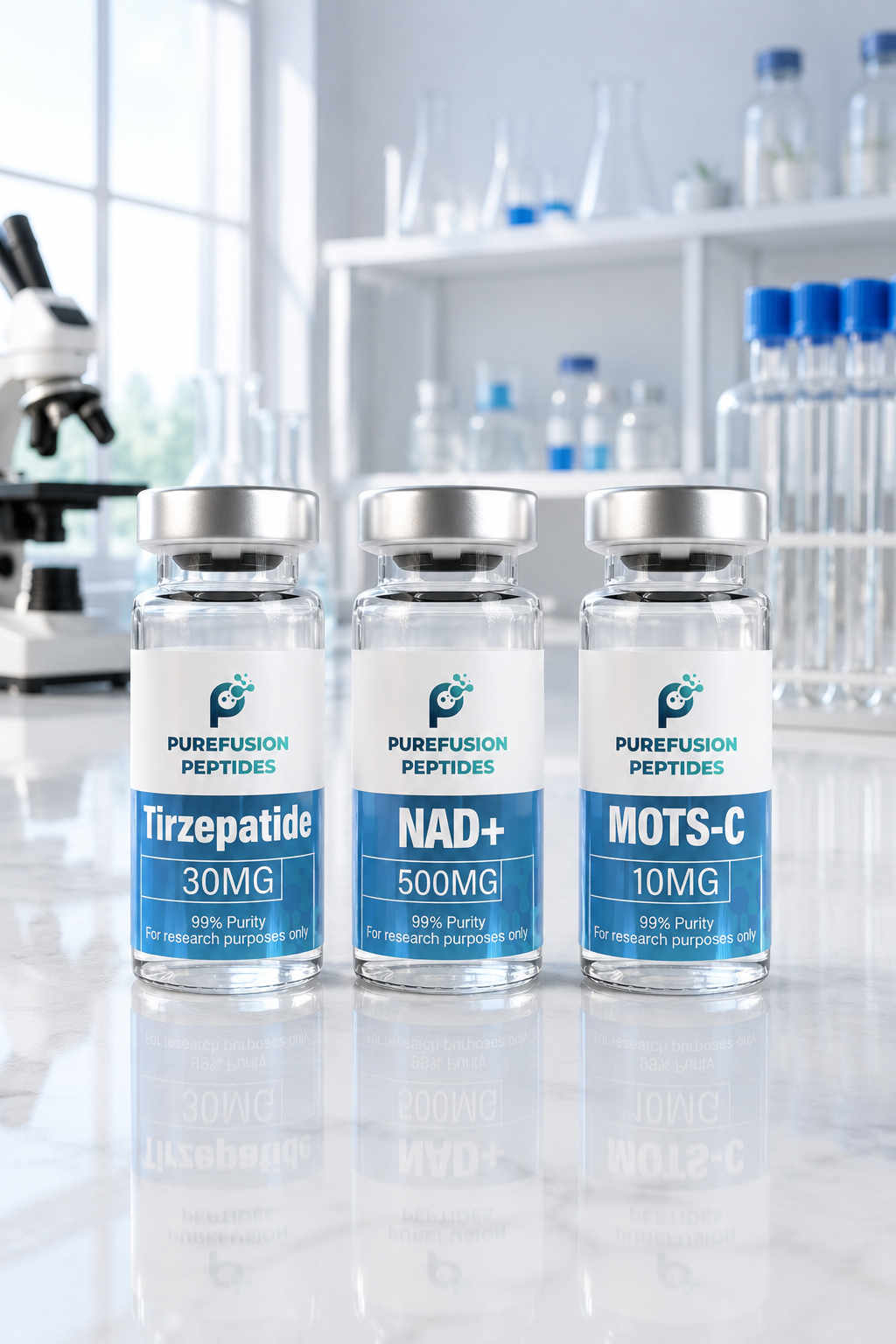 PureFusion branded research products in a laboratory setting
